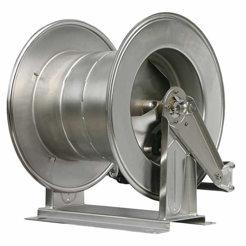 Slangetrommel, automatisk 60 m, rustfri