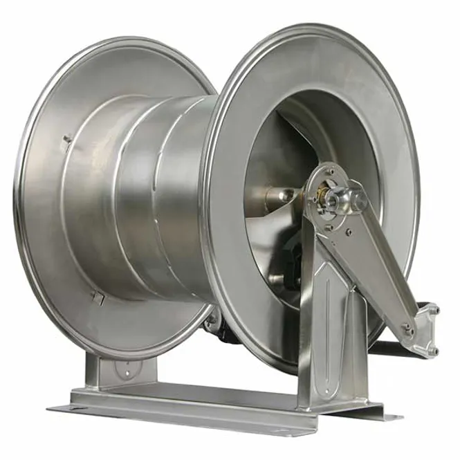 Hovedbilde Slangetrommel, automatisk 60 m, rustfri