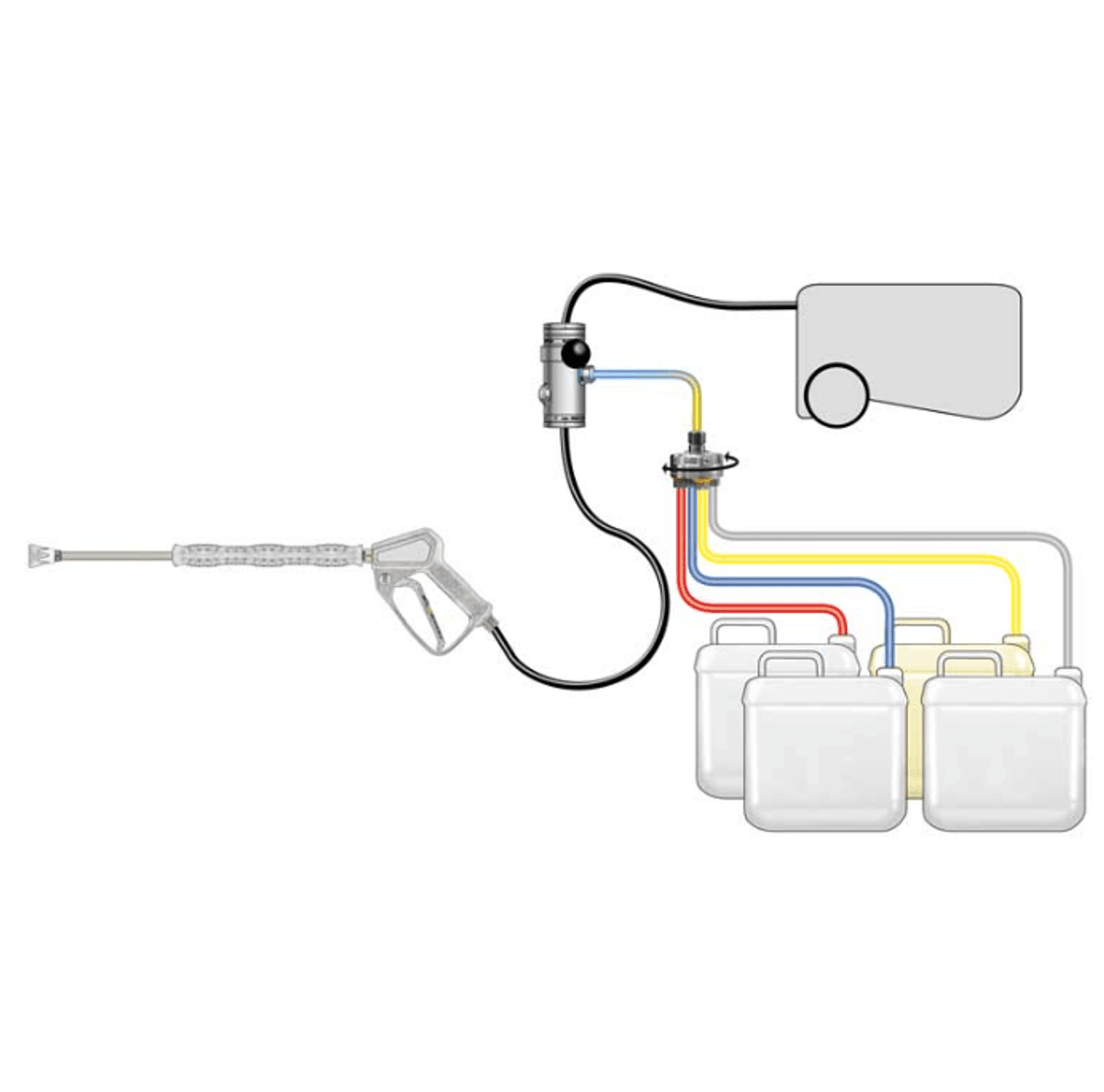 Innsugsmanifold for injektor x 4